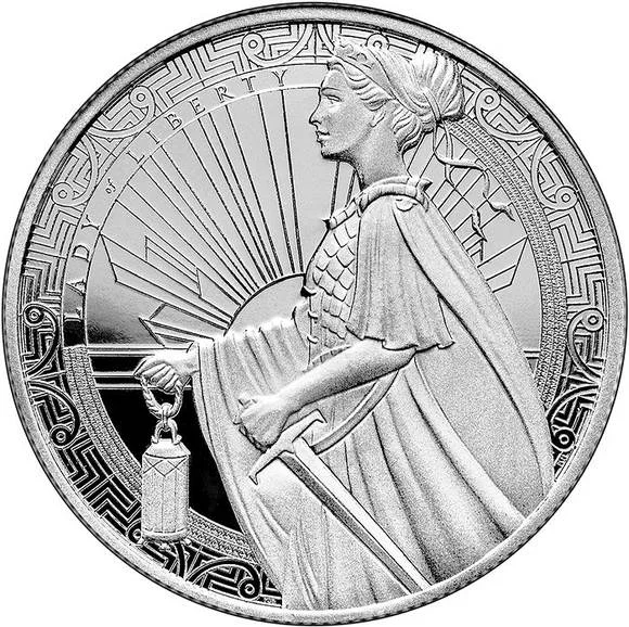 Lady of Liberty Silver 1 oz Round Coin