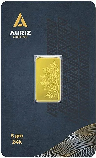 Auriz 5 Gram Gold Bar