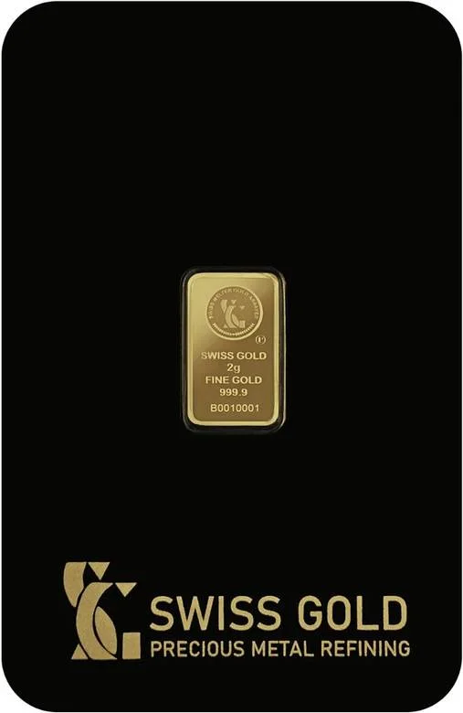Swiss Gold 2 Gram Bar
