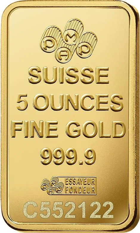 Lady Fortuna 5 Ounce Gold Bar