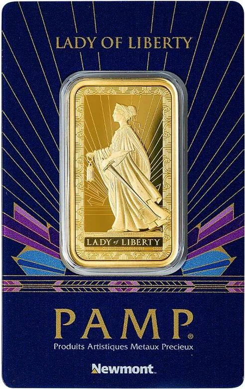 Lady of Liberty 1 oz Gold Bar